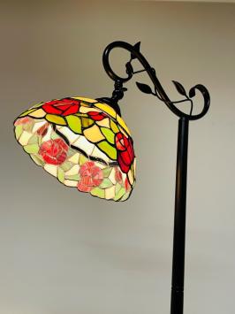 Tiffany vloerlamp Rosamunde