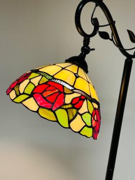 Tiffany vloerlamp Rosamunde