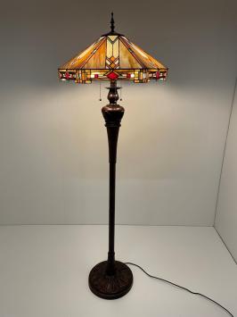 Tiffany vloerlamp Wyber 58 Deluxe