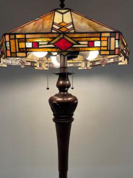 Tiffany vloerlamp Wyber 58 Deluxe