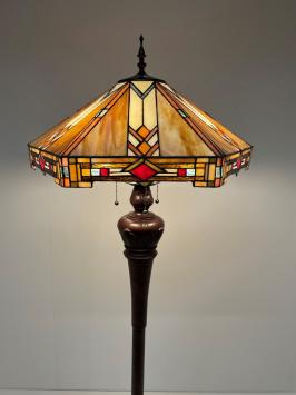 Tiffany vloerlamp Wyber 58 Deluxe