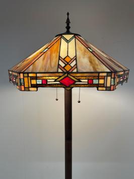 Tiffany vloerlamp Wyber Base