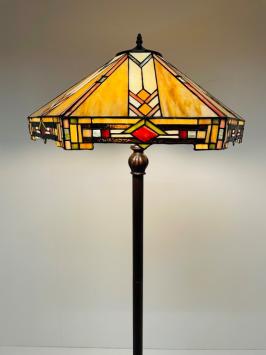 Tiffany vloerlamp Wyber Rich