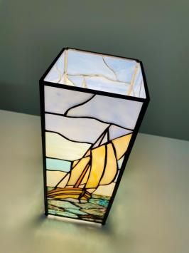 Tiffany windlicht Zeilboot